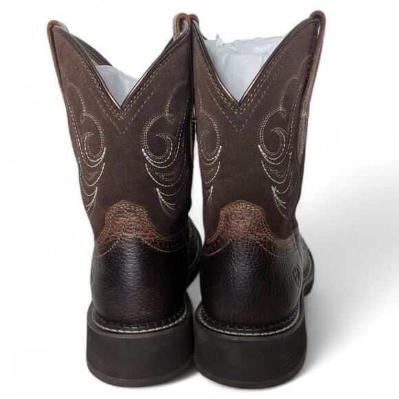 Ariat Fatbaby Heritage Dapper Western Boots 10B Copper Kettle Brown - Picture 4 of 13